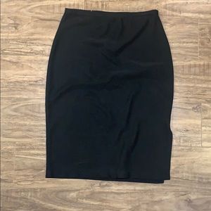 Knee length stretch skirt